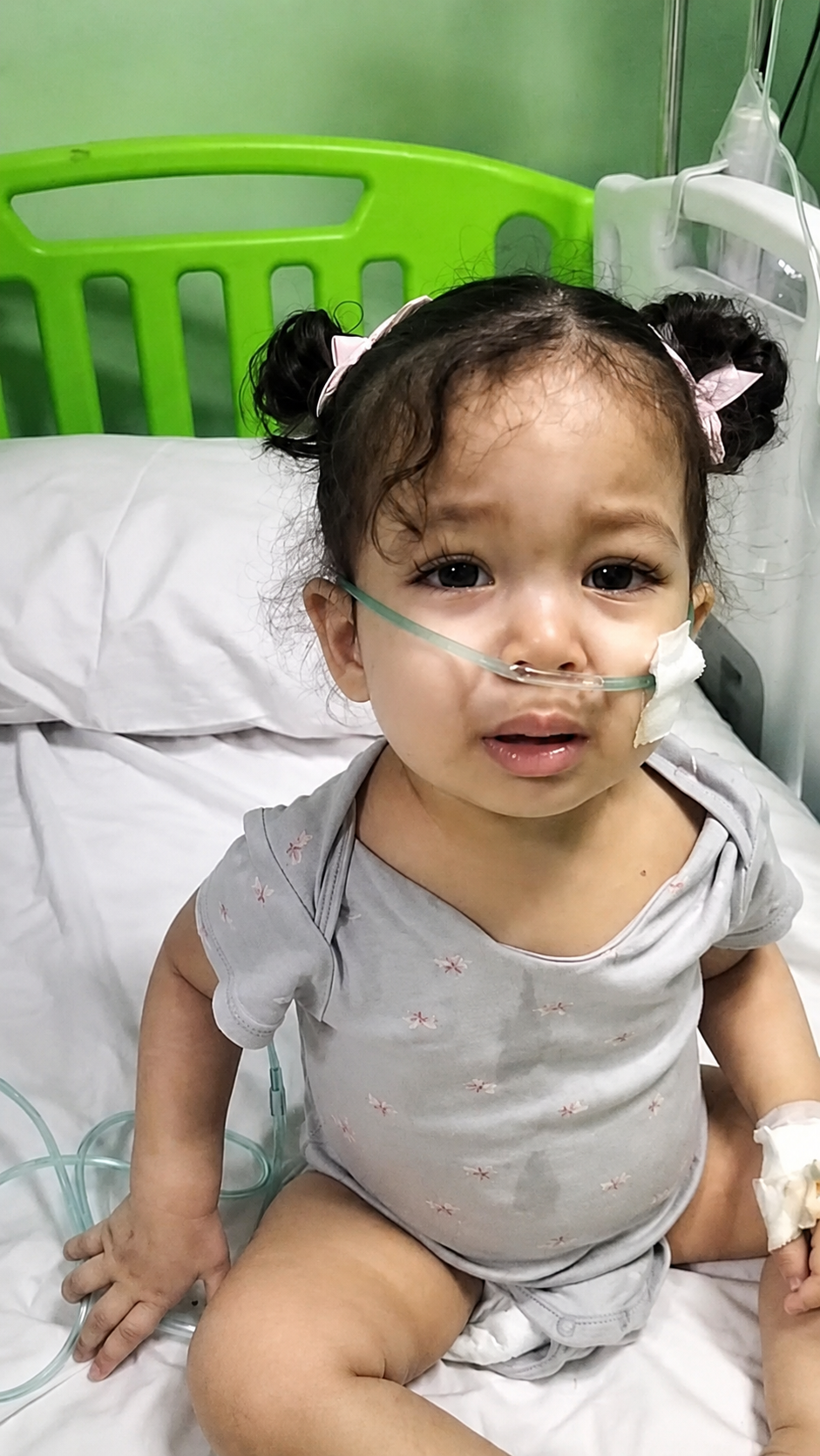 Photo de Aidons Tasnim à recevoir une greffe de moelle